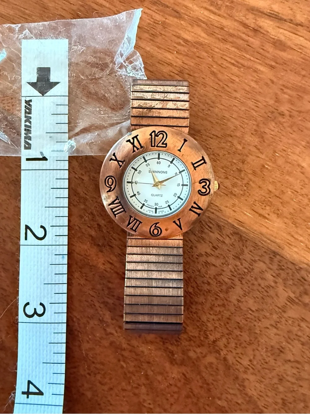 Shannon's Copper-Tone Round Face Watch - White Dial